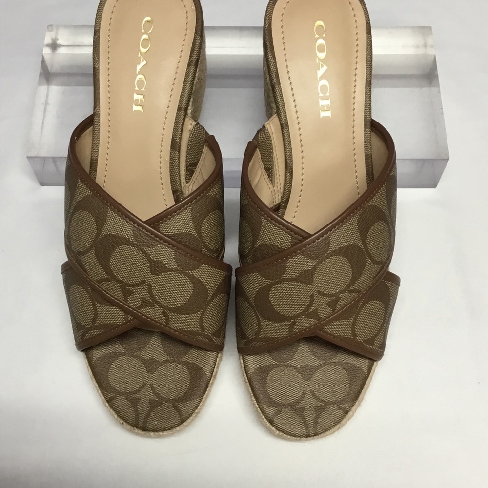 COACH Sloan Monogram Espadrille Slip - Picture 2 of 6